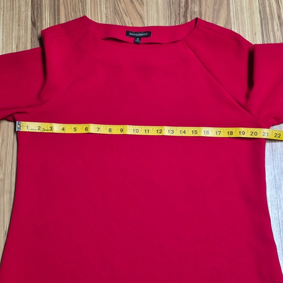 Banana Republic Red Blouse Size Medium - Picture 6 of 7